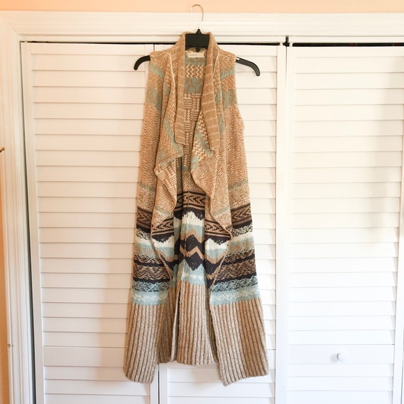 Anthropologie Sleeping on Snow Jacquard Vest - Picture 4 of 4